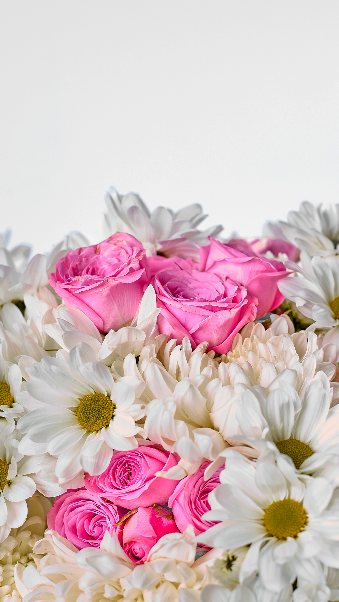 GOOD HEART 03 | Bouquet de margaritas, crisantemos y rosas