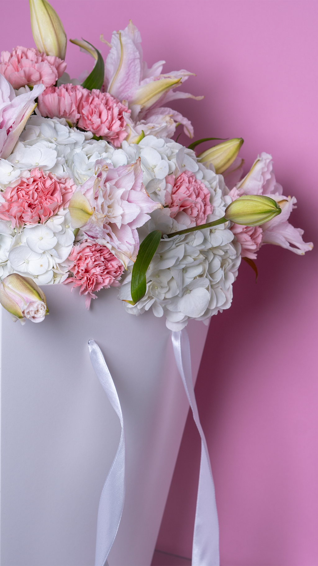 PINK ATTITUDE 95 | Bouquet rosado vibrante con flores frescas