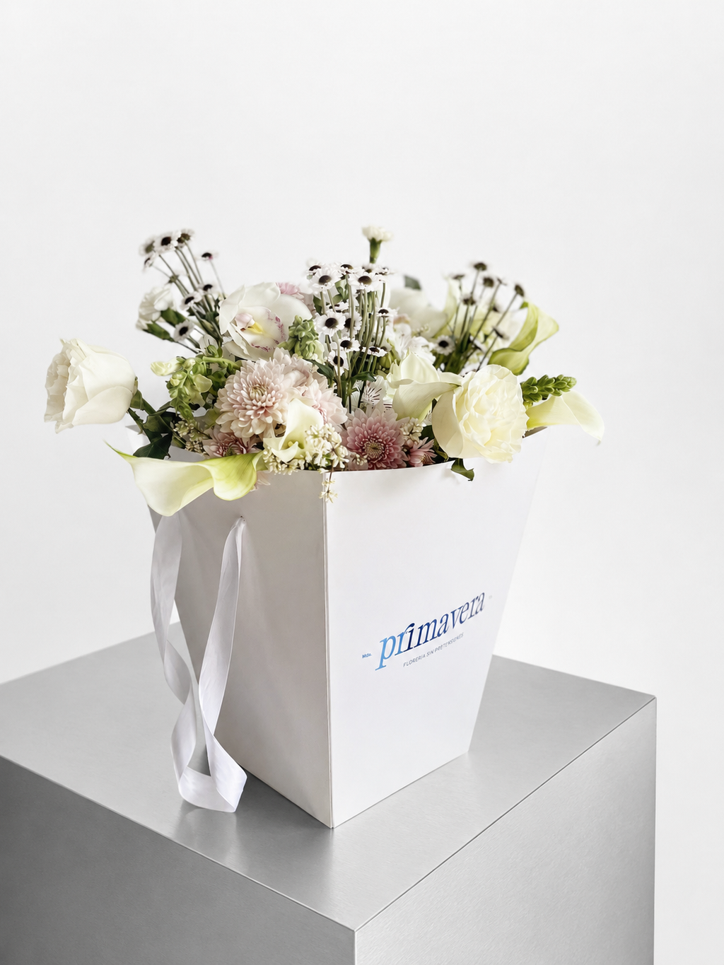 AUTHOR I — MEMORY Diseño floral elegante con flores blancas