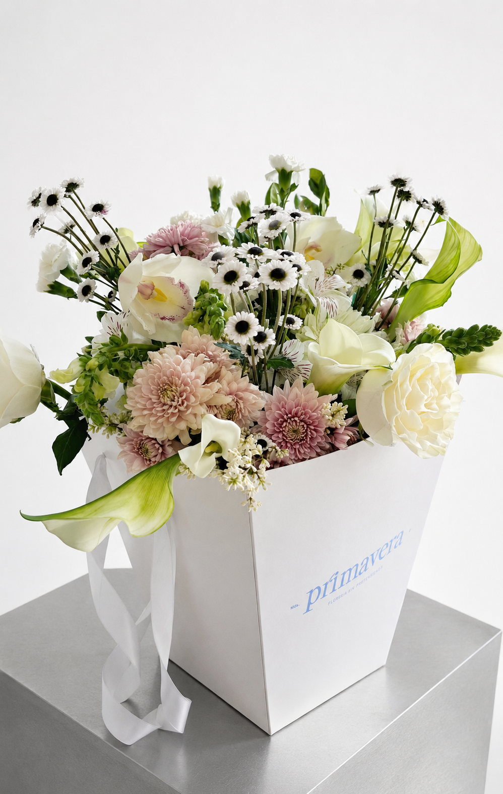 AUTHOR I — MEMORY Diseño floral elegante con flores blancas